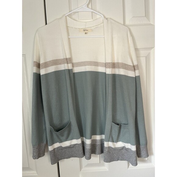 Anthropologie Peyton Primrose Colorblock Cardigan Women Small - Picture 1 of 5